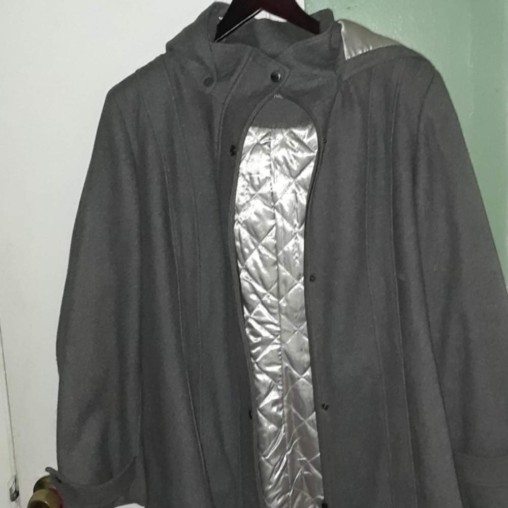 Calvin Klein wool insulated jacket hooded